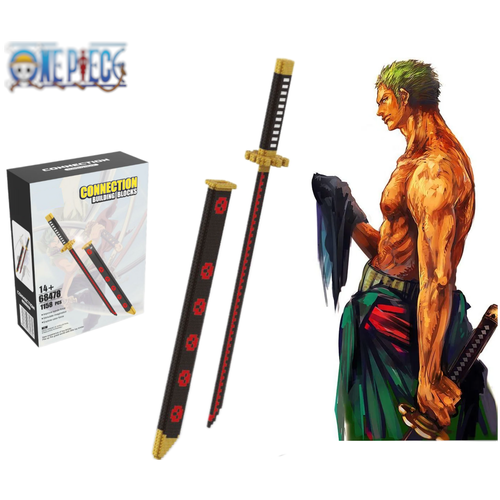 Конструктор катана меч Зоро Ророноа, аниме Ван Пис, One Piece, 1158 деталей катана меч ророноа зоро ван пис
