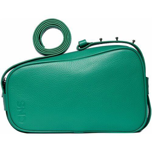фото Женская кожаная сумка cns-coins tina (зелёный) paradise green из натуральной кожи