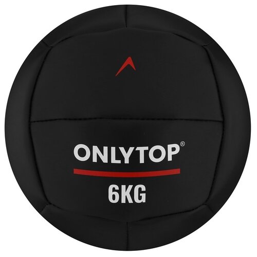 ONLYTOP Медицинбол 6 кг ONLYTOP, d 24 см (винилискожа)