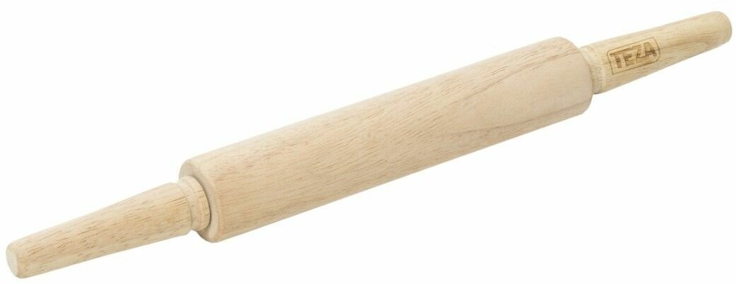Скалка для теста деревянная, 39х4 см, бамбук, TEZA