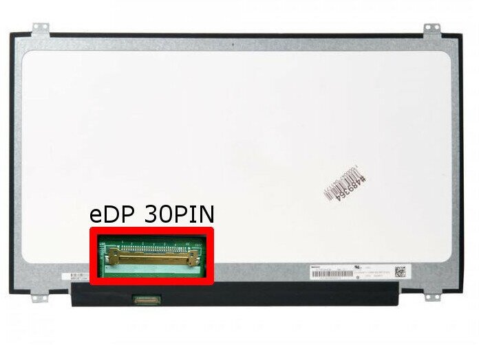 Матрица для ноутбука 17.3" 1600x900 LED 30 pins eDP SLIM уши вверх/вниз Глянцевая P/N: B173RT