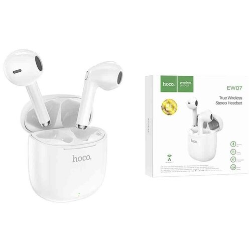 Беспроводные наушники EW07 Leader true wireless BT headset HOCO белые 208000₽