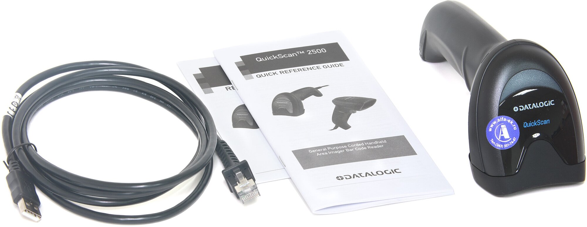 Сканер штрих кода Datalogic QuickScan QD2590, Kit, 2D Mpixel Imager, USB/RS-232/Wedge Multi-Interface, Black (Kit includes Scanner and USB Cable 90A052258) (QD2590-BKK1) - фото №5