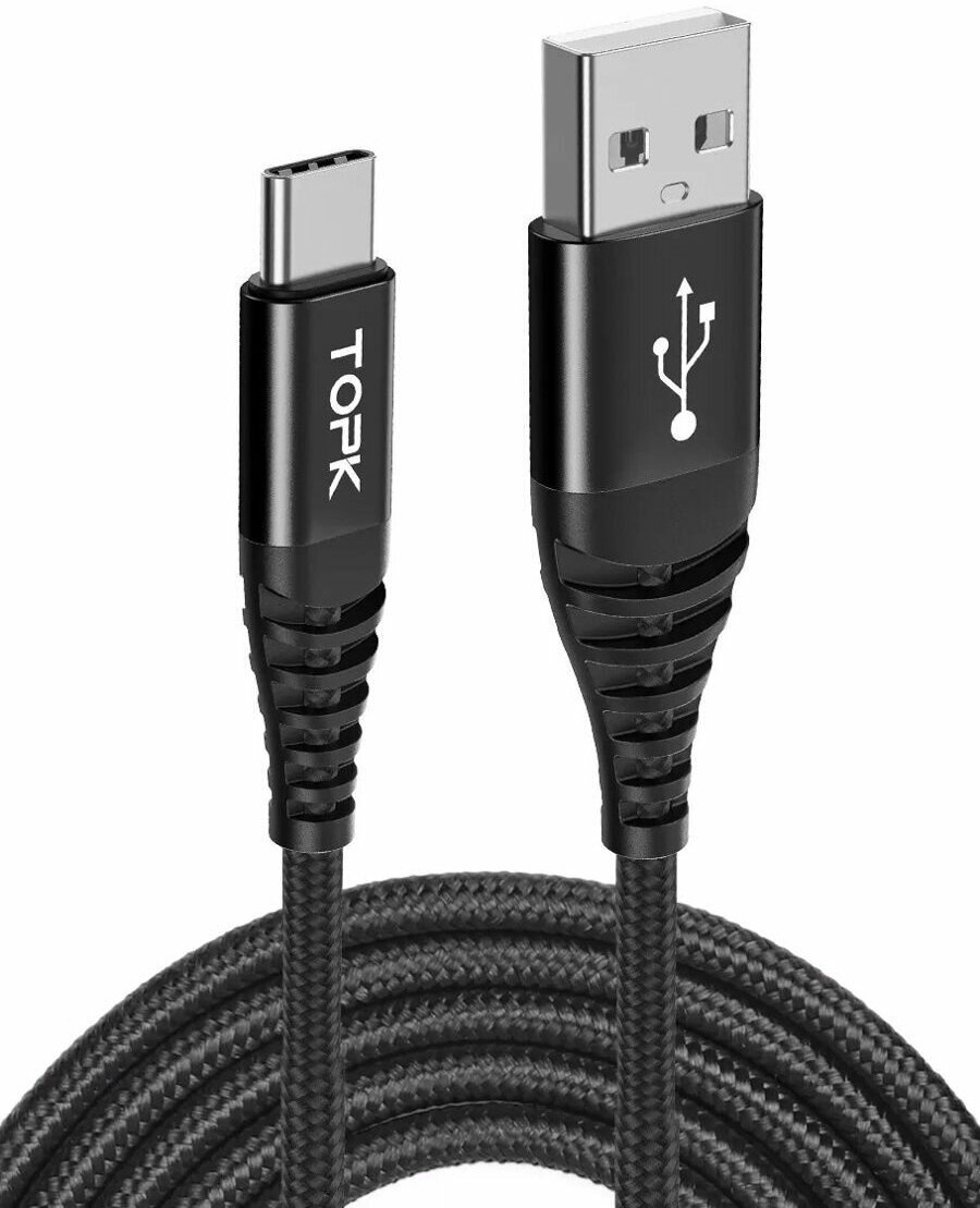 Кабель для быстрой зарядки Topk USB Type-C 1 м