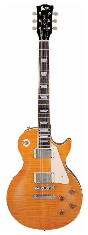 Burny RLG60 VLD электрогитара, форма корпуса Les Paul Standard, H-H, Tune-o-matic, цвет оранжевый