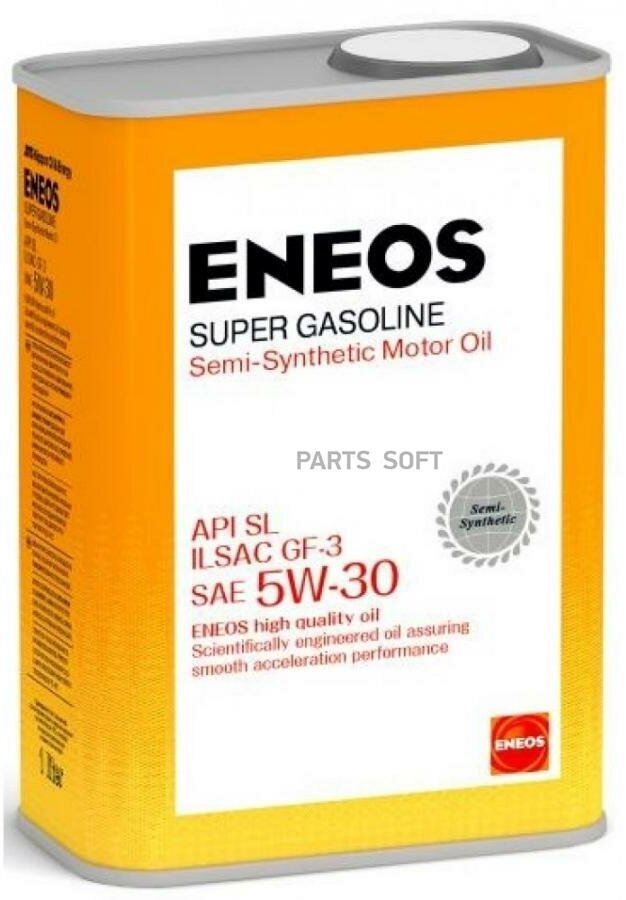 ENEOS OIL1358 Масло моторное ENEOS Super Gasoline SL 5W-30 полусинтетическое 0,94 л oil1358