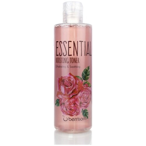 Тонер для лица роза, 265 мл  BERRISOM Essential Boosting Toner - Rose