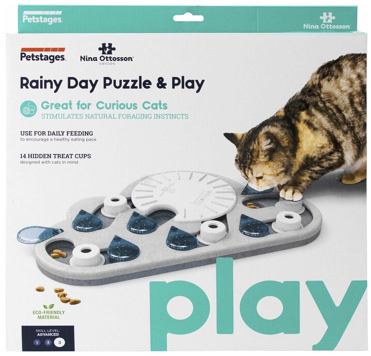 Nina Ottosson игра-головоломка для кошек "Капли дождя" - фотография № 2