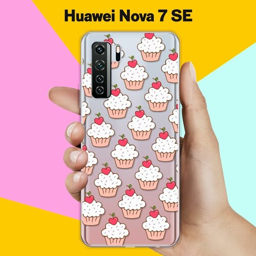 Силиконовый чехол Капкейки на Huawei Nova 7 SE