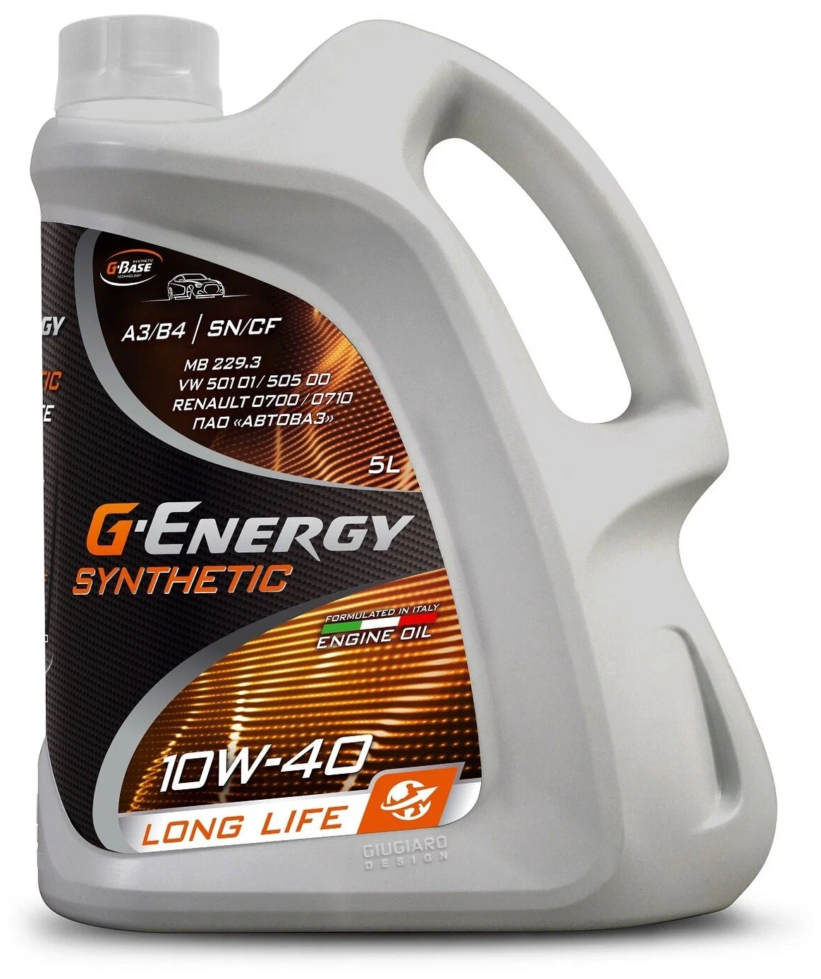Синтетическое моторное масло G-Energy Synthetic Long Life 10W-40, 4 л, 4 кг