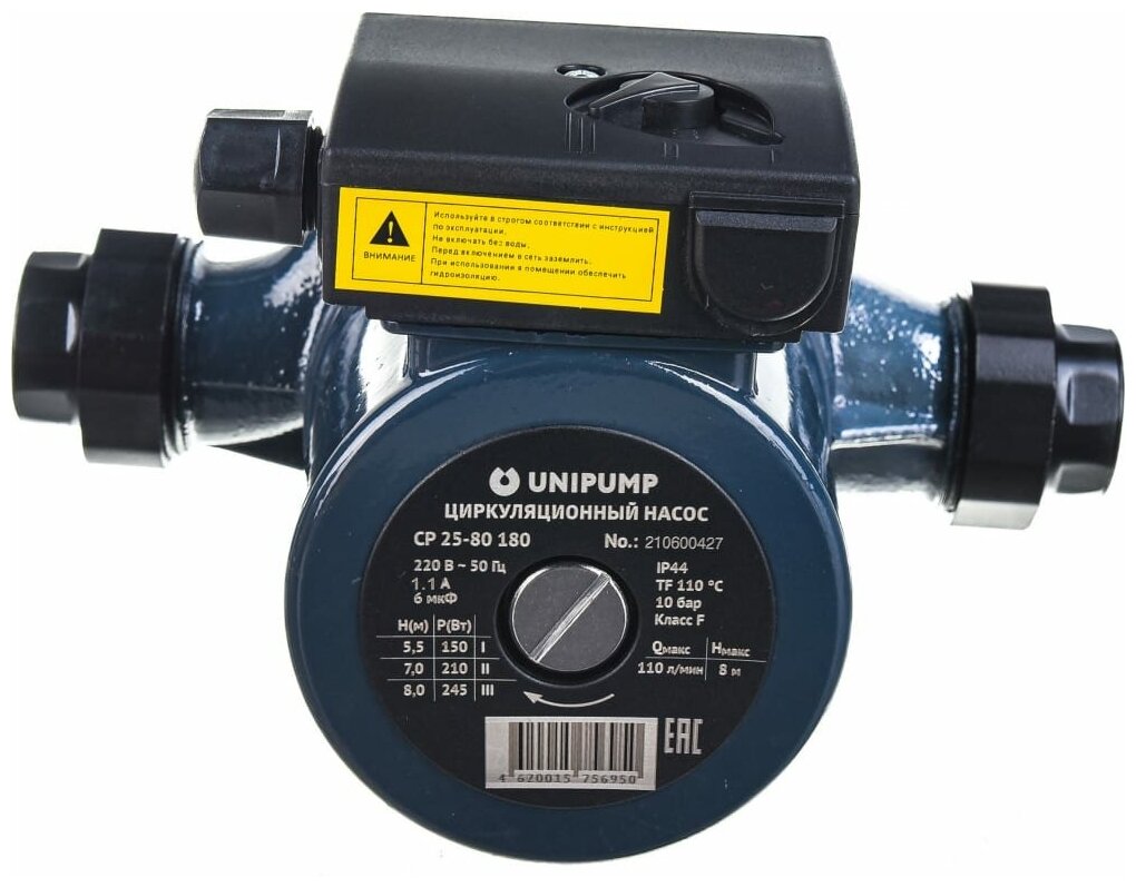 Насос циркуляционный UNIPUMP CP 25-80 180