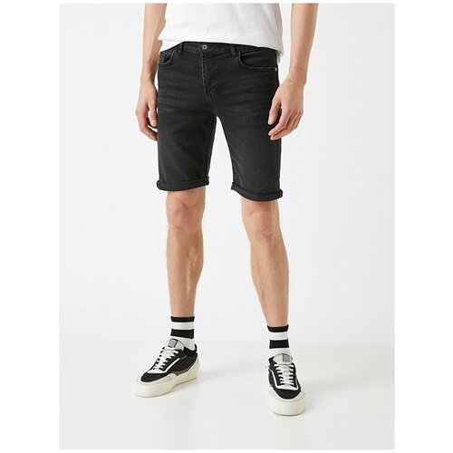 фото Шорты koton men, 1yam43005yd, цвет: black, размер: 30