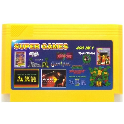 Сборник игр 400 в 1 (A-400) Contra1,2,3,7+Tiny Toon 1.2.3+Ninja Gaiden 1.2,3+Double Dragon 1.2,3,4+Kage (8 bit) английский язык ninja gaiden master collection trilogy ps4 английский язык