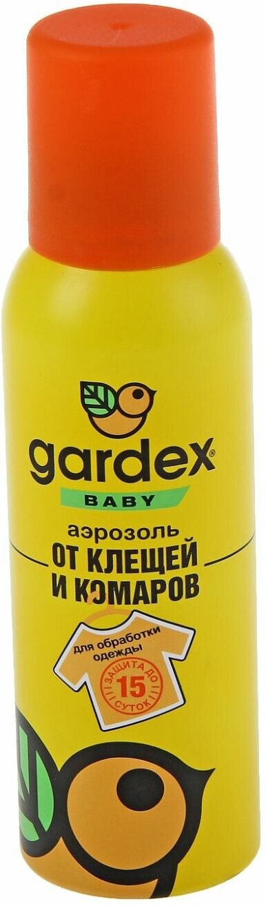 Аэрозоль от комаров и от клещей средство от комаров Gardex Baby для детей от 2 лет