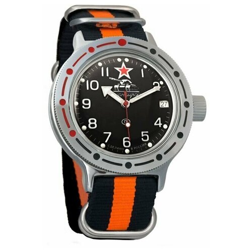 Наручные часы Восток Амфибия, оранжевый наручные часы восток часы восток 2416 420306 браслет бесцветный серебряный