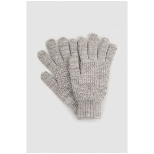 фото Перчатки baon, демисезон/зима, вязаные, размер без/раз, серый
