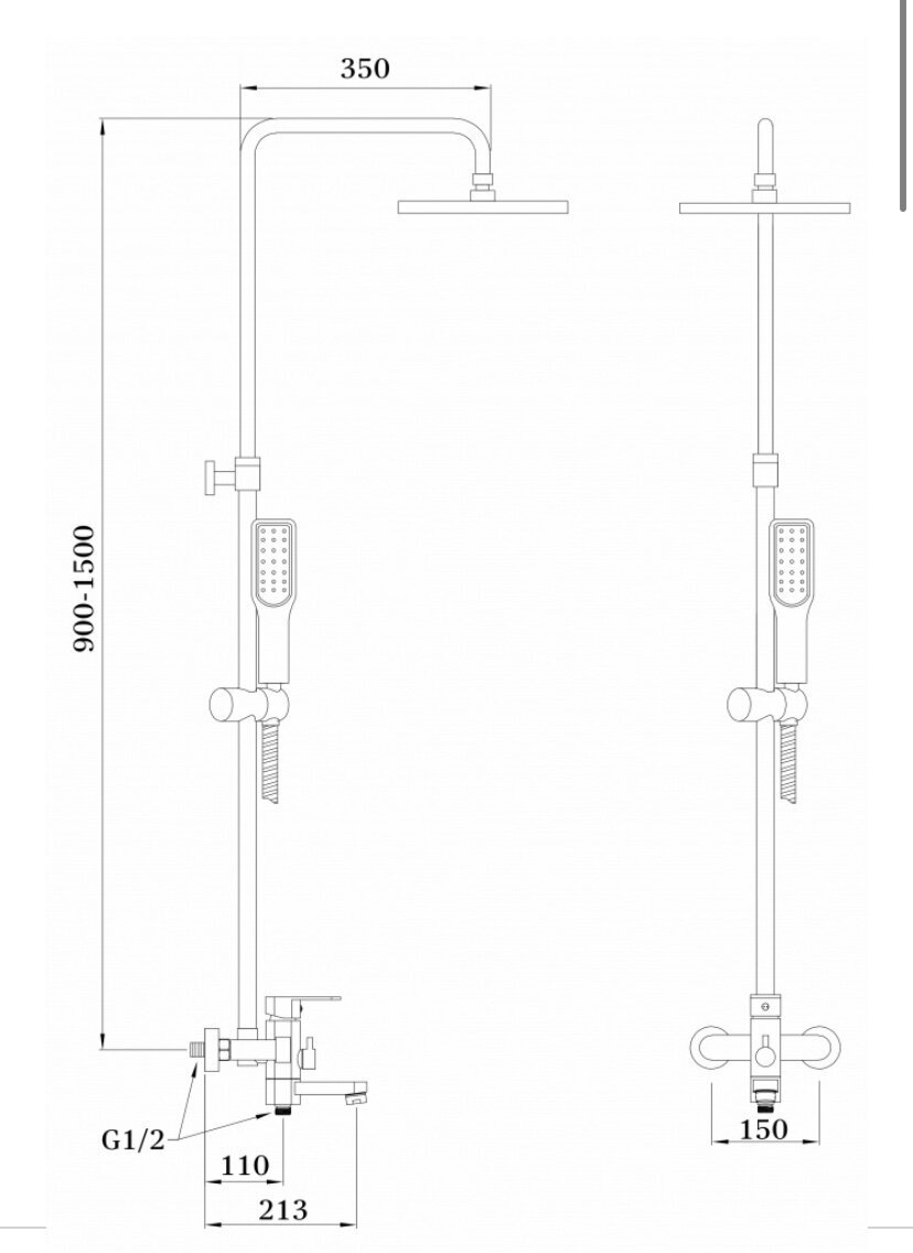 Душевая стойка Ganzer GZ06061 E (25066)