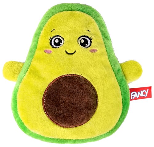 Игрушка-грелка Fancy Baby Авокадо, 18 см, зеленый/желтый