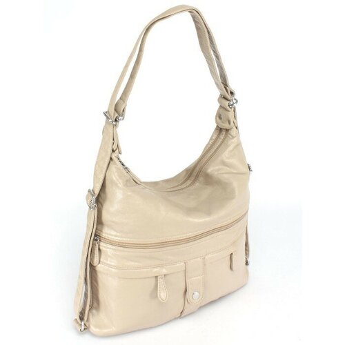 фото Сумка-рюкзак guecca 1668 бежевая