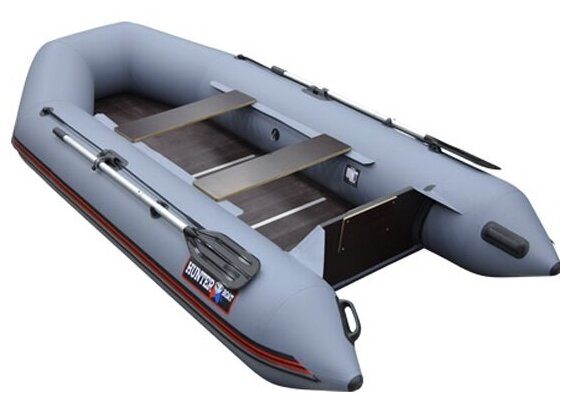 Лодка ПВХ Hunterboat Хантер 320 Л, серый