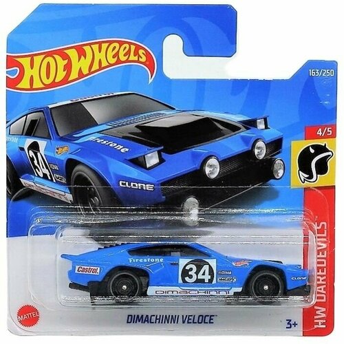 Машинка Hot Wheels коллекционная (оригинал) DIMACHINNI VELOCE синий машинка детская hot wheels коллекционная bricking trails