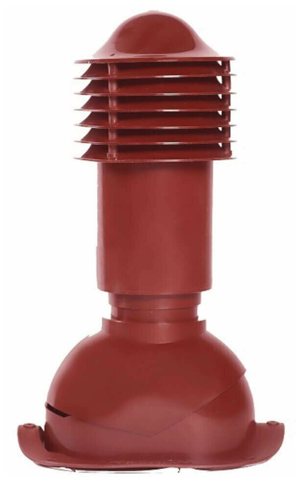 Труба вентиляционная утепленная VIOTTO выход вентиляции 110мм высота 550 мм RAL 3005 Красное Вино для кровли крыши из металлочерепицы Монтеррей - фотография № 3