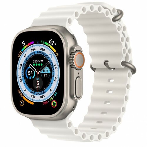 Apple Watch Ultra Titanium Case with White Ocean Band 9246600₽