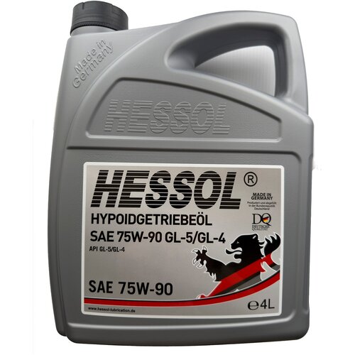 Трансмиссионное масло Hessol HYPOIDGETRIEBEOL 75W-90 GL-5/GL-4 полусинтетическое 4 л