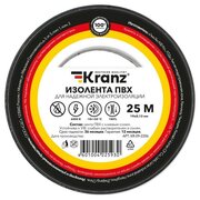 Изолента ПВХ 0.13х19мм 25м черн. Kranz KR-09-2206