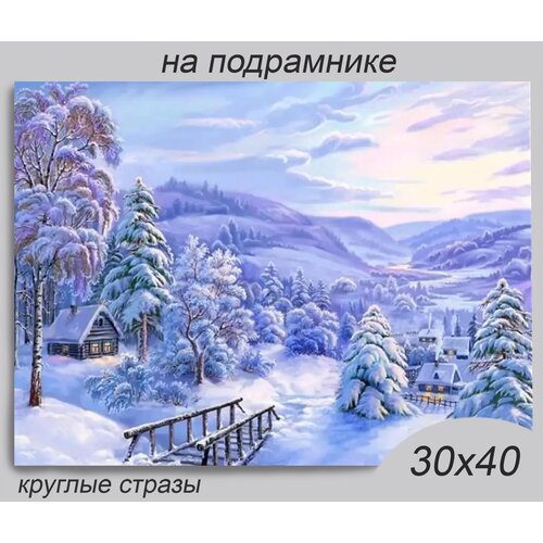 Алмазная мозаика на подрамнике 30*40 см