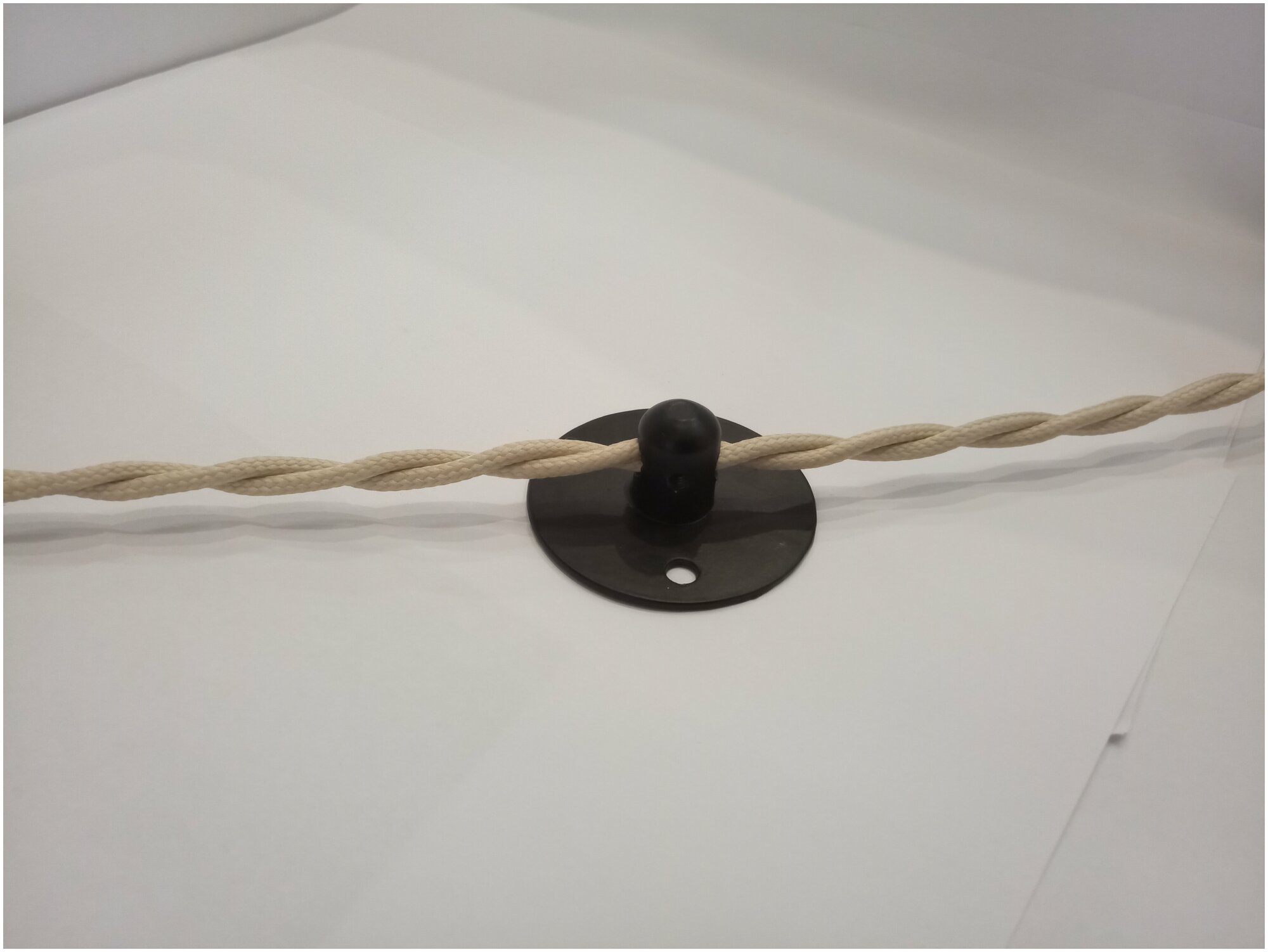 Крепеж для провода потолочный Ретроник металл, арт. KR-Ret-CH, чёрный - фотография № 2