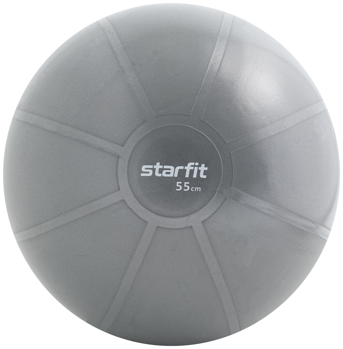 Фитбол высокой плотности STARFIT GB-110 55 см, 1100 гр, антивзрыв, серый, Без характеристики