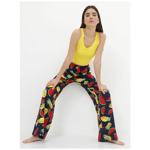 фото Комплект mom №1, топ, брюки, без рукава, трикотажная, размер xs, белый