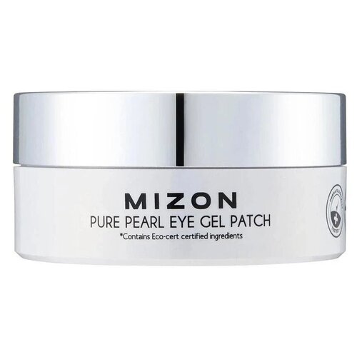 Патчи для глаз гидрогелевые MIZON PURE PEARL EYE GEL PATCH с экстрактом белого жемчуга 60шт mizon патчи под глаза mizon black pearl eye gel patch гидрогелевые с экстрактом чёрного жемчуга 60 г