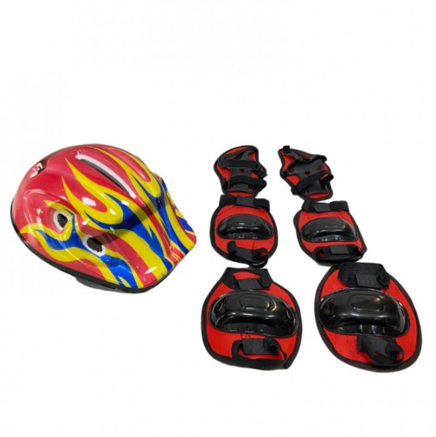 Защита для детей, шлем для ребенка, защита для катания на роликах красного цвета