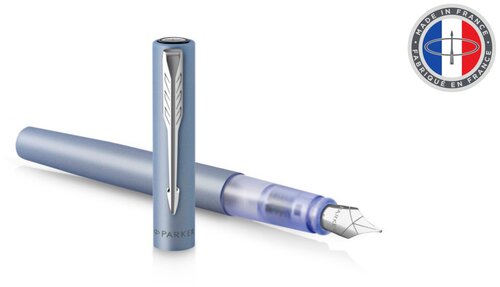 Ручка перьевая Parker Vector XL F21 (CW2159745) Silver Blue CT M сталь нержавеющая подарочная коробка