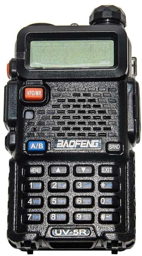 рация Baofeng UV-5R рация (UHF/VHF) 5/2 W черная