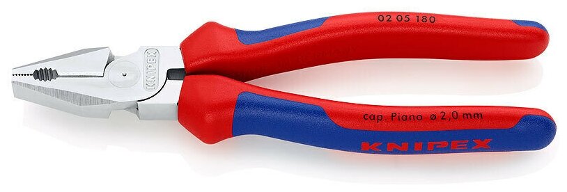 Плоскогубцы комбинированные особой мощности KNIPEX KN-0205180