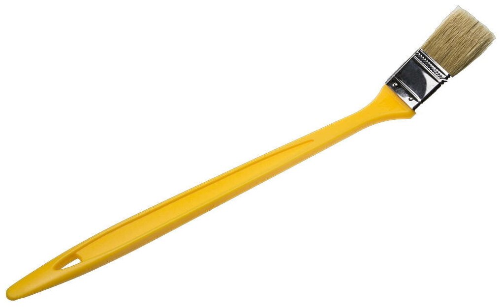 STAYER UNIVERSAL 25 мм 1″ щетина светлая натуральная пластмассовая ручка Радиаторная кисть MASTER (0110-25)