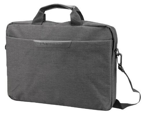 Portcase Сумка KCB-161Grey нейлон, серая до 15,6"