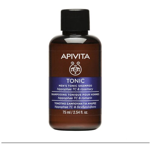 APIVITA / Тонизирующий шампунь против выпадения волос для мужчин, флакон 75 мл