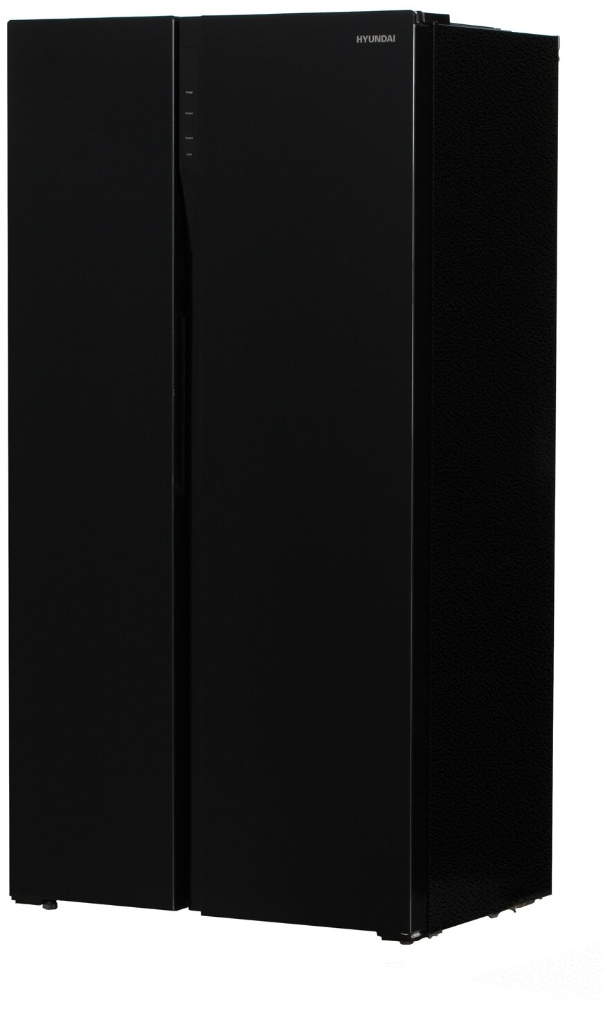 Холодильник Side by Side Hyundai CS5003F черное стекло - фотография № 2