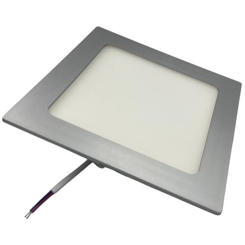 Встраиваемый термопластиковый светильник серый квадратный 18Вт холодный 6000К