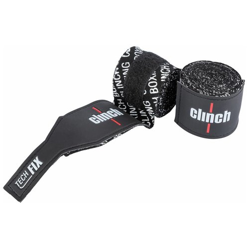 Бинты эластичные Clinch Boxing Crepe Bandage Tech Fix черные (длина 4.5 м) c139 бинты эластичные clinch boxing crepe bandage punch черные clinch черный 2 5 м