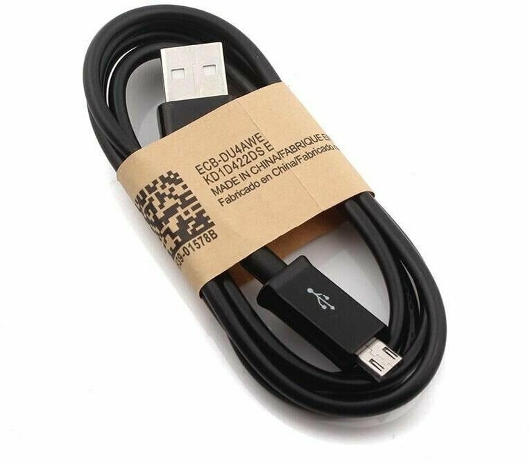 Кабель Micro USB - USB длина 0.8м, чёрный