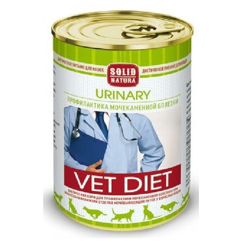 Solid Natura VET Urinary диета для кошек влажный 0,34 кг , 11041 (2 шт) clan vet urinary для взрослых кошек при мочекаменной болезни 240 гр 240 гр х 12 шт