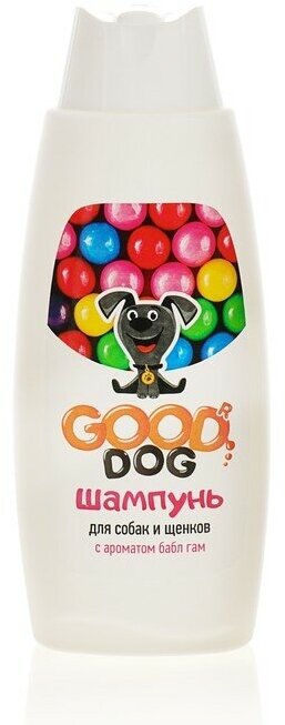 Шампунь GOOD DOG для собак и щенков, с ароматом Bubble Gum, 250 мл