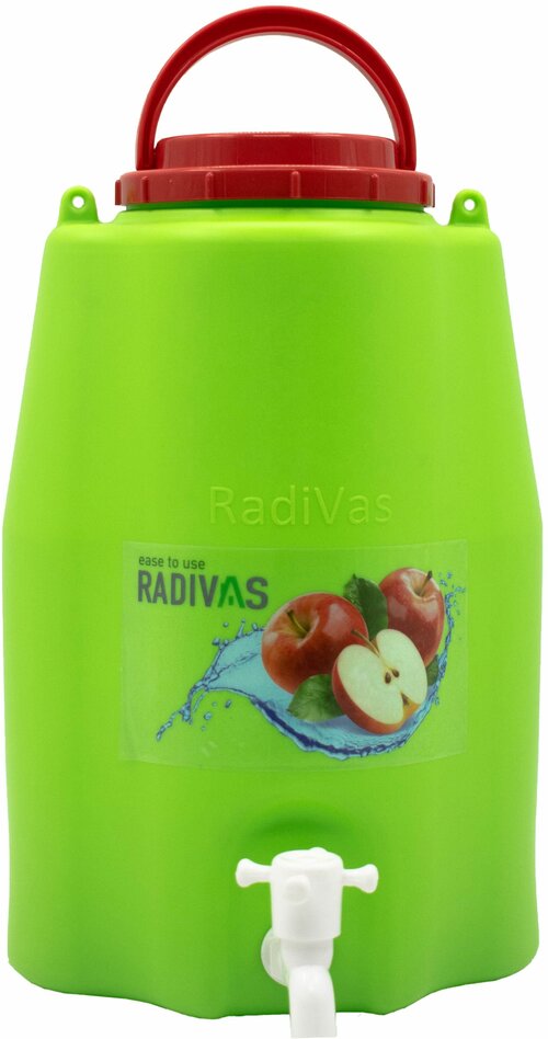 Рукомойник (умывальник) Radivas, 10 л с краном, зеленый
