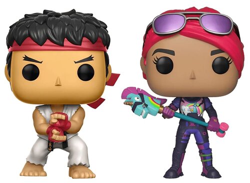 Фигурки Funko POP! Games Fortnite Ryu & Brite Bomber 61189, 2 шт.