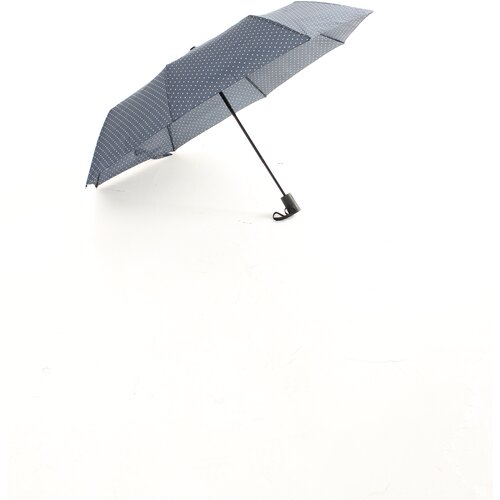 Зонт женский, зонт полуавтомат, AltroMondo 012, складной, прочный, стильный, 8 спиц, синий, мелкий горошек